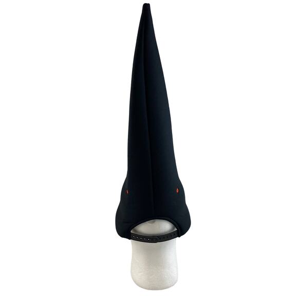 VTG 1999 Last Minute Costume Halloween Witch Hat Orange Black Bats On Size - Picture 4 of 9